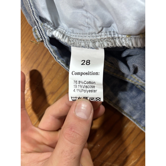 Guess Jeans Womens 28 Light Wash Denim High Rise Tapered Mom Jeans Vintage Y2K - Picture 4 of 6